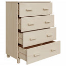 vidaXL HAMAR mézbarna tömör fenyőfa tálalószekrény 79 x 40 x 103,5 cm