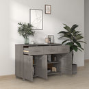 vidaXL HAMAR világosszürke tömör fenyőfa tálalószekrény 113x40x80 cm