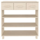 vidaXL HAMAR mézbarna tömör fenyőfa tálalóasztal 90 x 35 x 90 cm