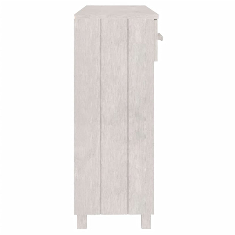 vidaXL HAMAR fehér tömör fenyőfa tálalóasztal 90 x 35 x 90 cm