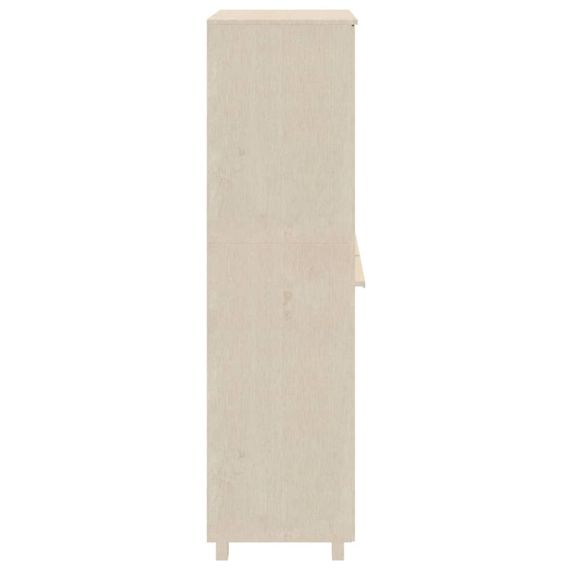 vidaXL HAMAR mézbarna tömör fenyőfa gardrób 89 x 50 x 180 cm