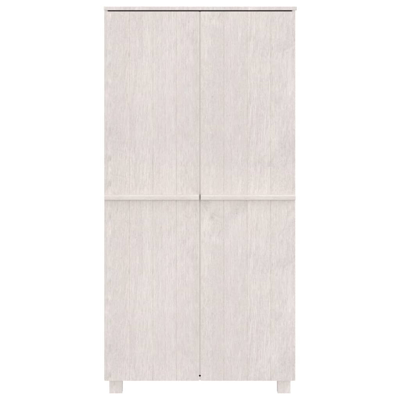 vidaXL HAMAR fehér tömör fenyőfa gardrób 89 x 50 x 180 cm