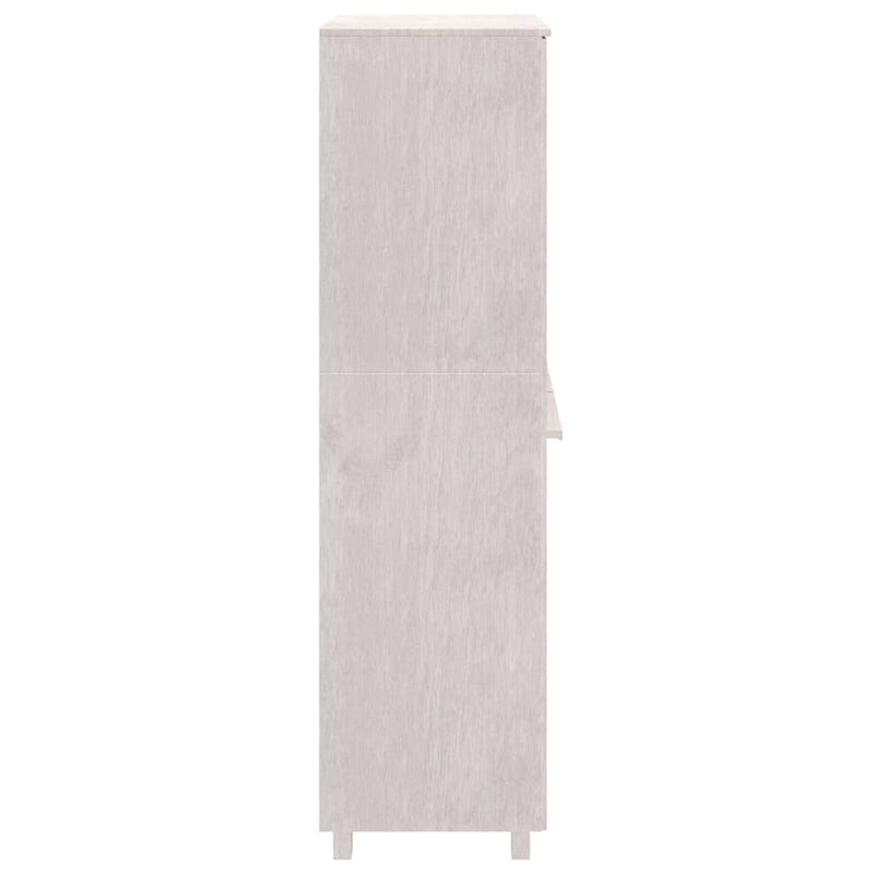 vidaXL HAMAR fehér tömör fenyőfa gardrób 89 x 50 x 180 cm