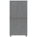 vidaXL HAMAR sötétszürke tömör fenyőfa gardrób 89 x 50 x 180 cm