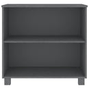 vidaXL HAMAR sötétszürke tömör fenyőfa tálalószekrény 85 x 35 x 80 cm