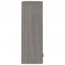 vidaXL HAMAR világosszürke tömör fenyőfa felső szekrény 85x35x100 cm