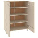 vidaXL HAMAR mézbarna tömör fenyőfa cipőszekrény 85 x 40 x 108 cm