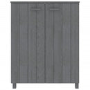 vidaXL HAMAR sötétszürke tömör fenyőfa cipőszekrény 85 x 40 x 108 cm