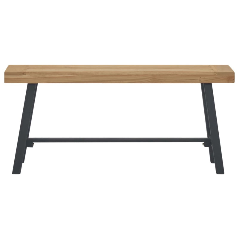 vidaXL tömör tíkfa pad 110 cm