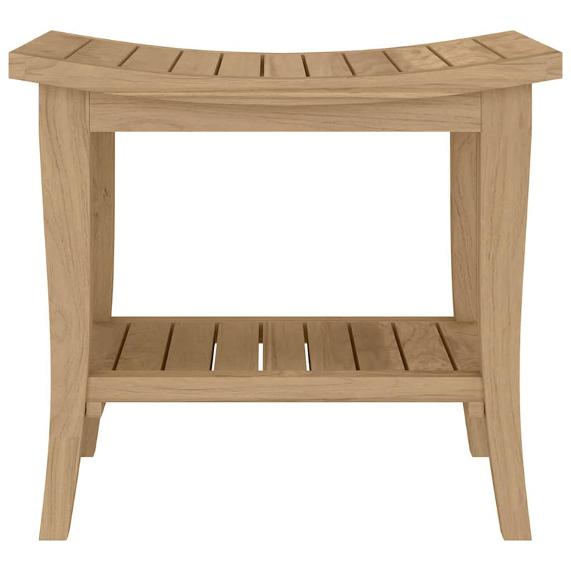 vidaXL tömör tíkfa fürdőszobai kisasztal 50 x 35 x 45 cm