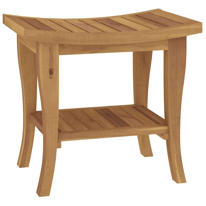 vidaXL tömör tíkfa fürdőszobai kisasztal 50 x 35 x 45 cm