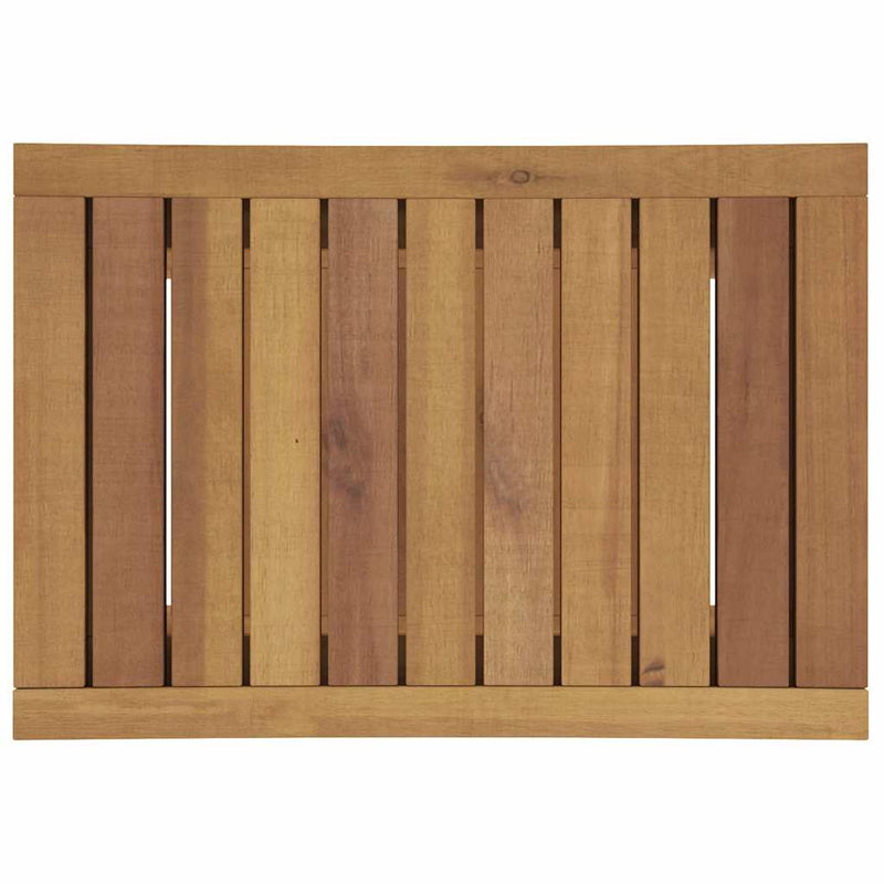 vidaXL tömör tíkfa fürdőszobai kisasztal 50 x 35 x 45 cm