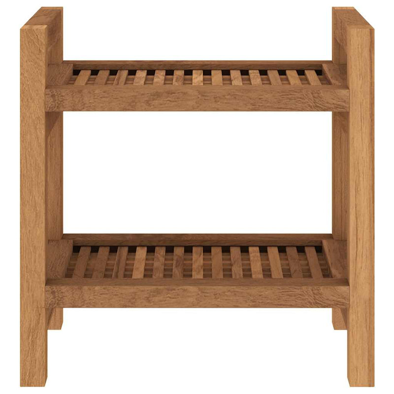 vidaXL tömör tíkfa fürdőszobai kisasztal 45 x 30 x 45 cm