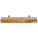 vidaXL 2 db tömör tíkfa falipolc 40 x 15 x 4 cm
