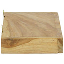 vidaXL 2 db tömör tíkfa falipolc 40 x 15 x 4 cm