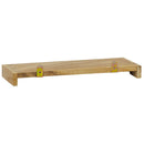 vidaXL 2 db tömör tíkfa falipolc 40 x 15 x 4 cm