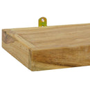vidaXL 2 db tömör tíkfa falipolc 40 x 15 x 4 cm