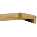 vidaXL 2 db tömör tíkfa falipolc 40 x 15 x 4 cm
