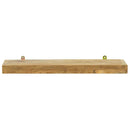 vidaXL 2 db tömör tíkfa falipolc 60 x 15 x 4 cm