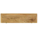 vidaXL 2 db tömör tíkfa falipolc 60 x 15 x 4 cm