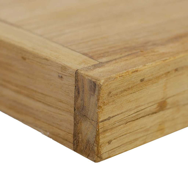 vidaXL 2 db tömör tíkfa falipolc 90 x 15 x 4 cm