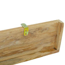 vidaXL 2 db tömör tíkfa falipolc 110 x 15 x 6 cm