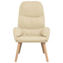 vidaXL krémszínű szövet pihenőfotel