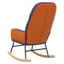 vidaXL kék szövet hintaszék