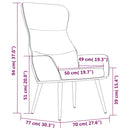 vidaXL világosszürke szövet pihenőszék