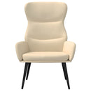 vidaXL krémszínű szövet pihenőszék