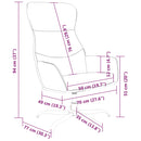 vidaXL világosszürke szövet pihenőszék