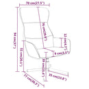 vidaXL sötétzöld bársony pihenőfotel