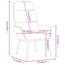 vidaXL világosszürke szövet pihenőfotel