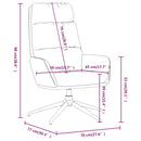 vidaXL fekete szövet pihenőfotel