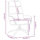 vidaXL mustársárga szövet pihenőfotel