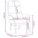 vidaXL világosszürke szövet pihenőfotel