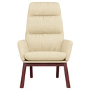 vidaXL krémszínű szövet pihenőfotel