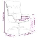 vidaXL sötétszürke szövet pihenőfotel