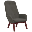 vidaXL sötétszürke bársony pihenőszék