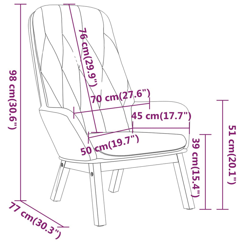 vidaXL sötétszürke bársony pihenőszék