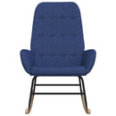 vidaXL kék szövet hintaszék