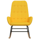 vidaXL mustársárga szövet hintaszék