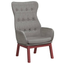 vidaXL világosszürke szövet pihenőfotel