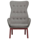 vidaXL világosszürke szövet pihenőfotel