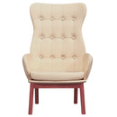 vidaXL krémszínű szövet pihenőfotel