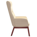 vidaXL krémszínű szövet pihenőfotel