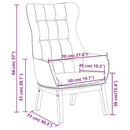 vidaXL kék szövet pihenőfotel