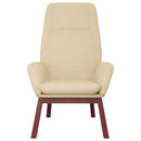 vidaXL krémszínű szövet pihenőfotel