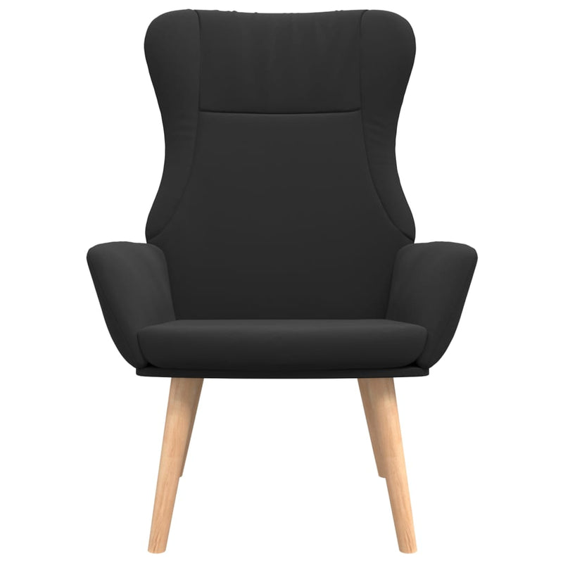 vidaXL fekete szövet pihenőfotel