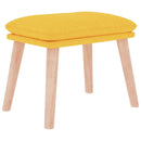 vidaXL mustársárga szövet lábzsámoly 45 x 29,5 x 35 cm